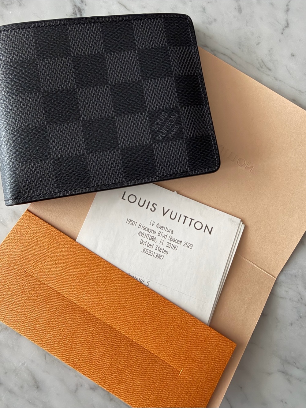 Louis Vuitton Black Damier Graphite Bi-Fold Wallet - Picture 4 of 5